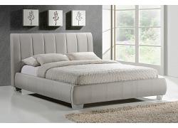 5ft King Size Braun Linen Fabric Upholstered Sand Bed Frame 1